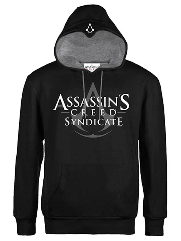 Sudadera con capucha logo Assassin's Creed: Syndicate. Modelo negro