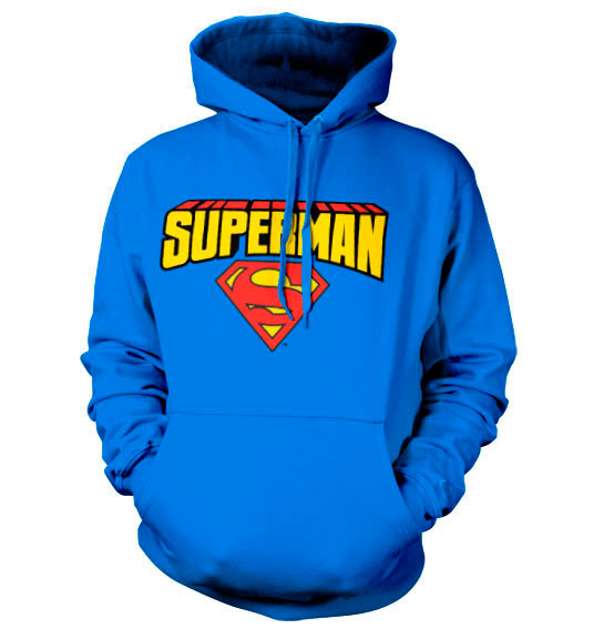 Sudadera con capucha logo Superman. Modelo 3