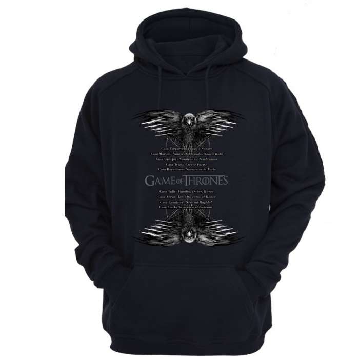 Sudadera lemas casas Juego de Tronos