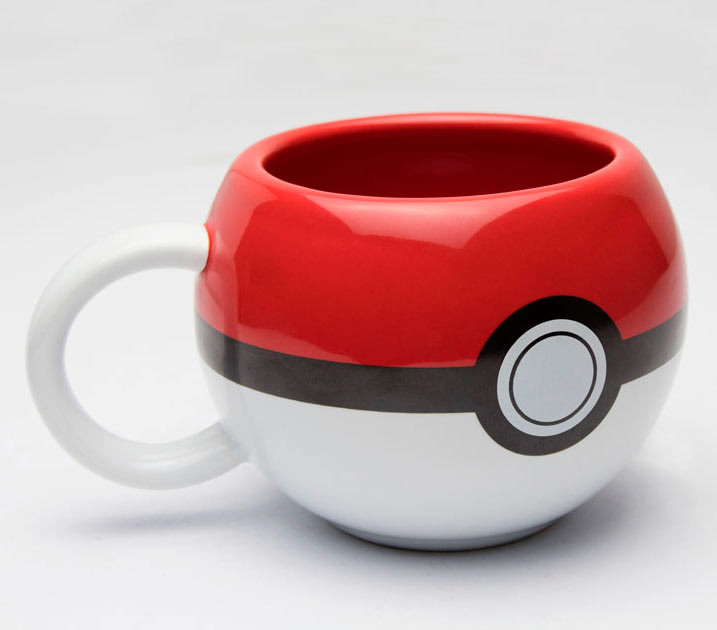 Taza 3D Pokeball. Pokémon