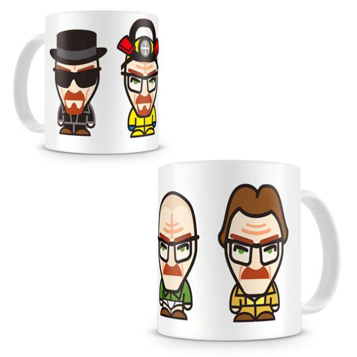 Taza 4 minis Walter White. Breaking Bad