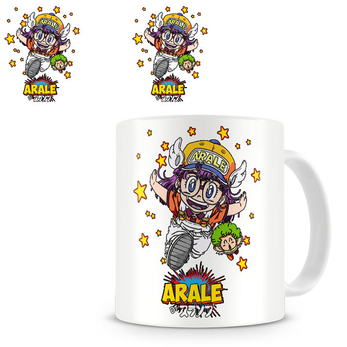 Taza Arale y Gatchan. Dr. Slump