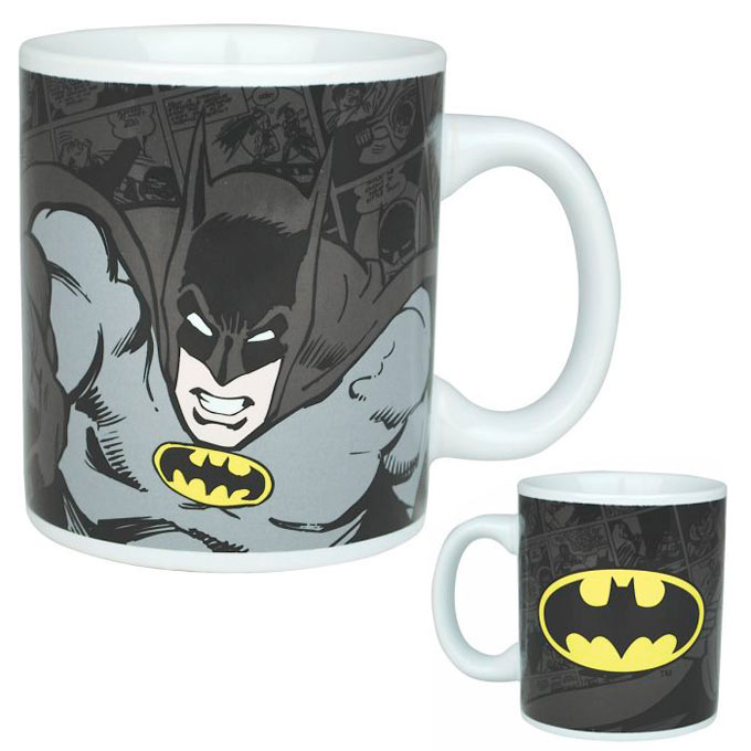Taza Batman Punch y logo. Dc Comics