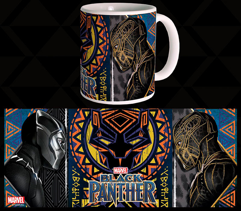 Taza Black Panther Battle. Marvel Cómics