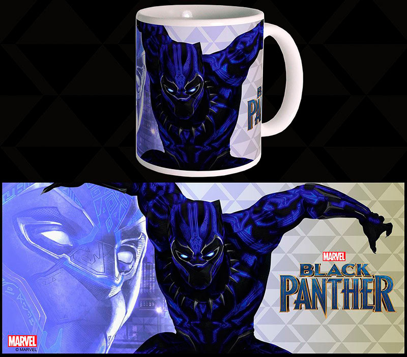 Taza Black Panther War Suit. Marvel Cómics