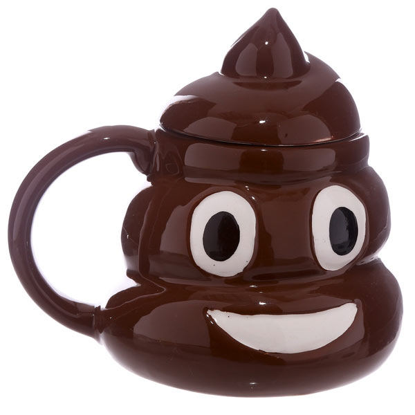Taza Caca Emoticono con tapa