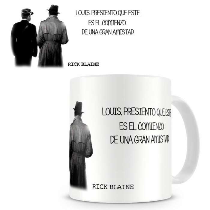Taza Casablanca. Frases célebres del cine