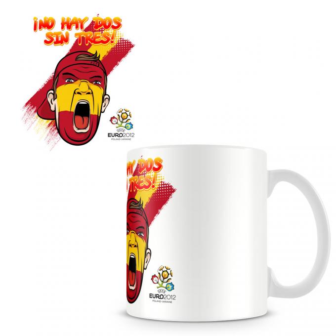 Taza España Eurocopa 2012. ¡No hay dos sin tres!