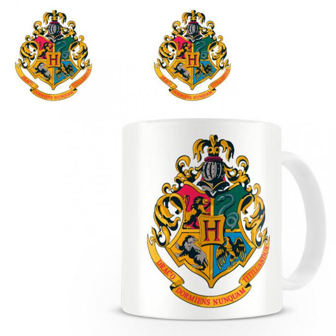 Taza Harry Potter. Escudo Hogwarts