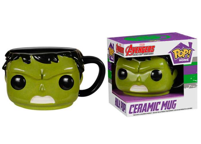 Taza Hulk. Los Vengadores: la era de Ultrón. Línea POP! Home. Marvel Cómics. Funko