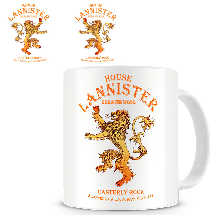 Taza Juego de Tronos. Casa Lannister