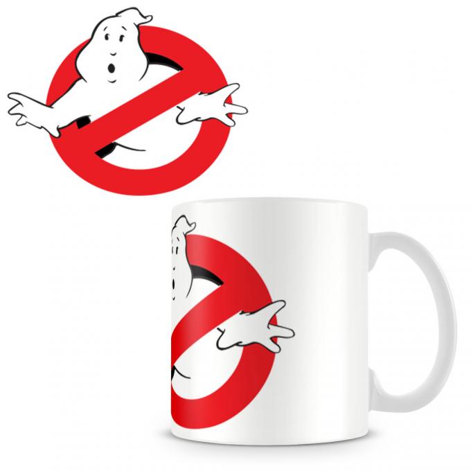 Taza Los Cazafantasmas (Ghostbuster). Logo fantasma