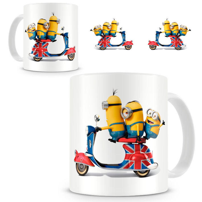 Taza Los Minions. British Vespa