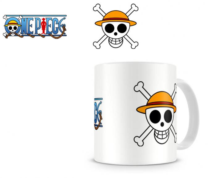 Taza One Piece. Calavera Pirata Jolly Roger