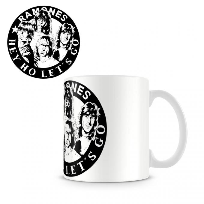 Taza Ramones. Hey Ho Let's Go