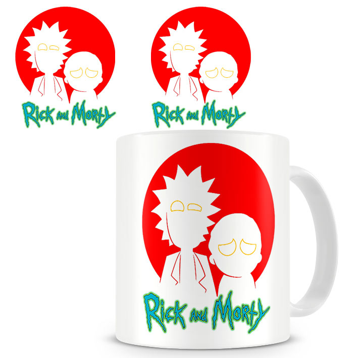 Taza Rick and morty. Don't Panic