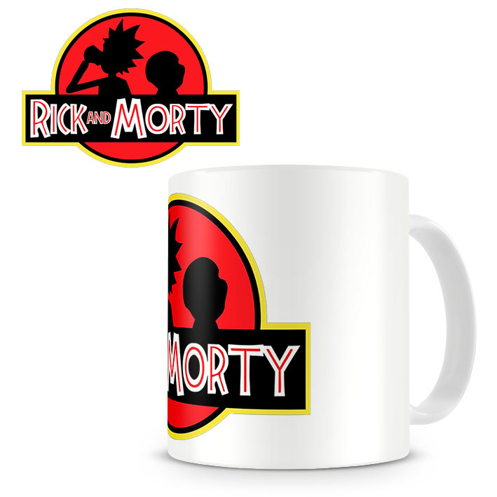 Taza Rick and morty. Jurasic