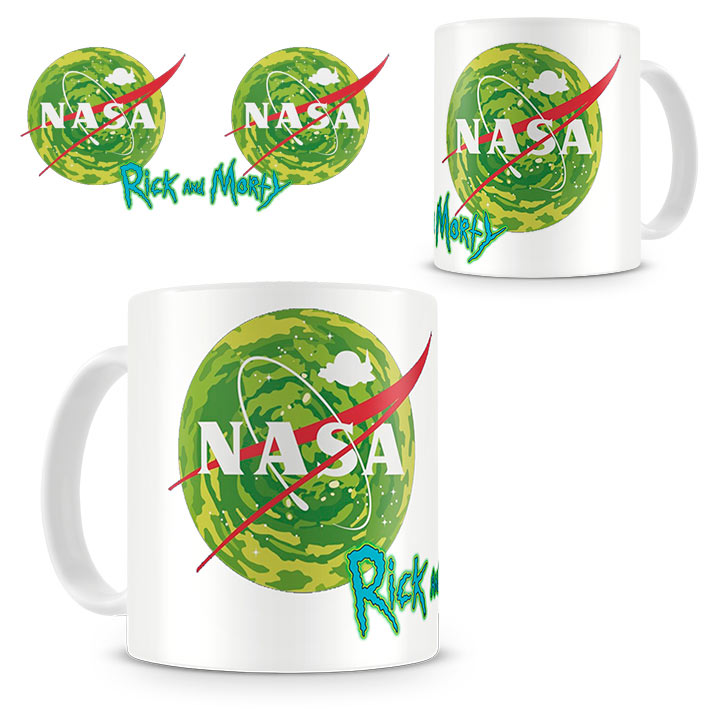 Taza Rick and morty. Nasa