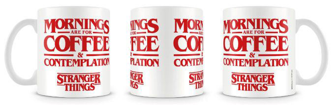 Taza Stranger Things Coffee and Contemplation