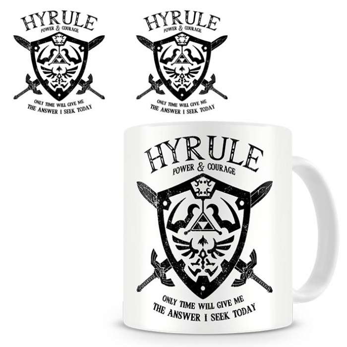 Taza The Legend of Zelda. Hyrule Power and Courage