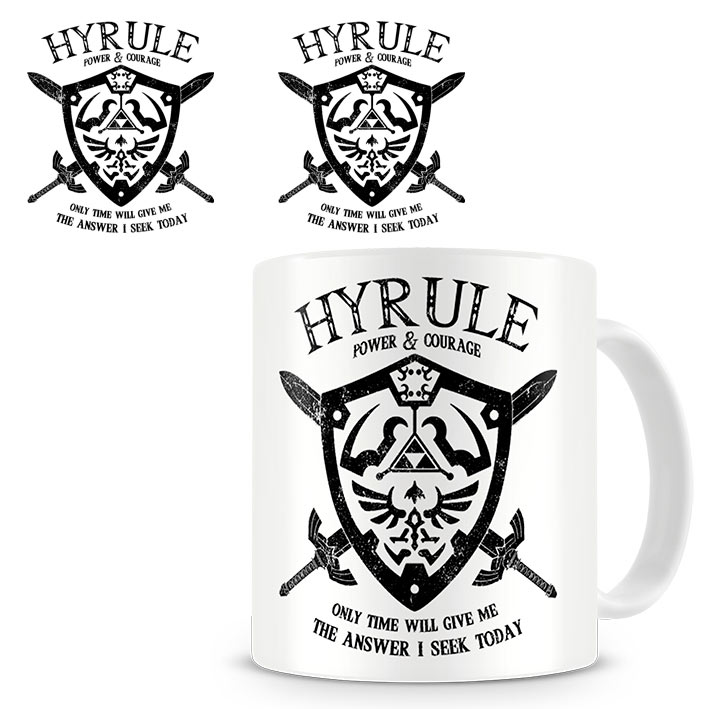 Taza The Legend of Zelda. Hyrule Power and Courage