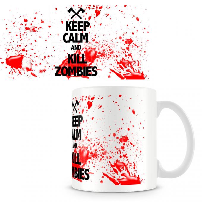 Taza The Walking Dead. Keep Calm and Kill Zombie