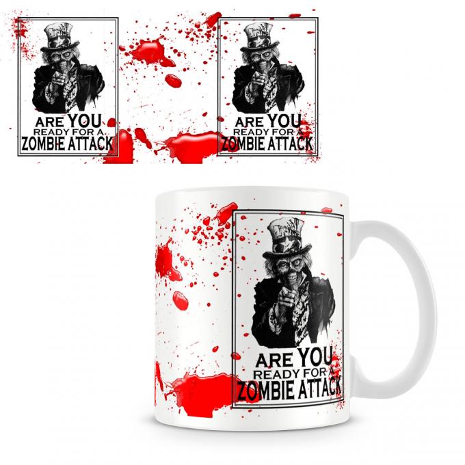 Taza The Walking Dead. Zombie Attack