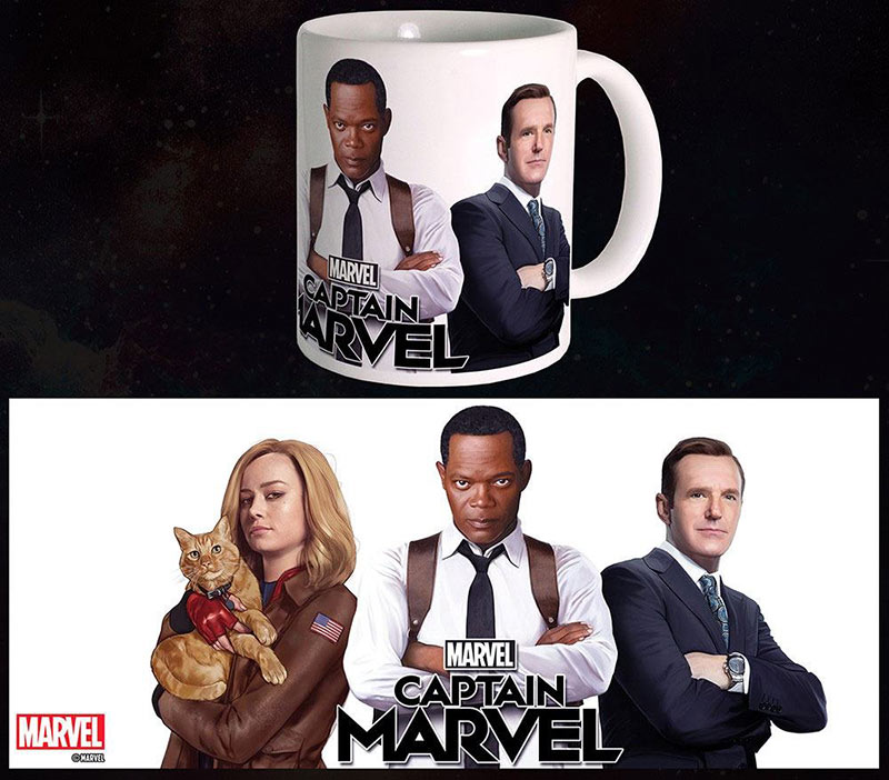 Taza Trío. Capitana Marvel