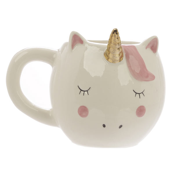 Taza Unicornio 3D Modelo Blanco