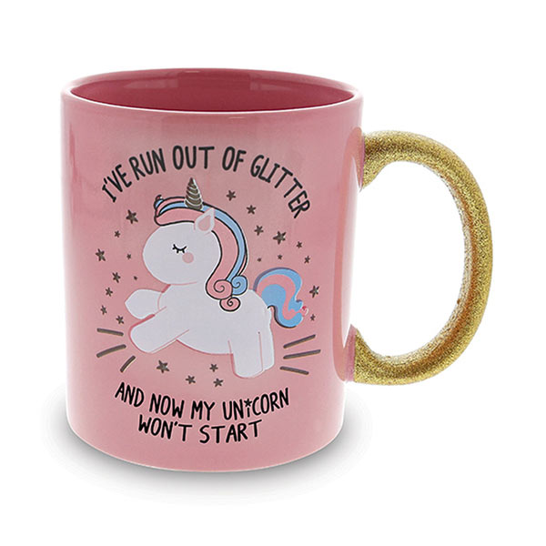 Taza Unicornio. I' ve run out of Glitter