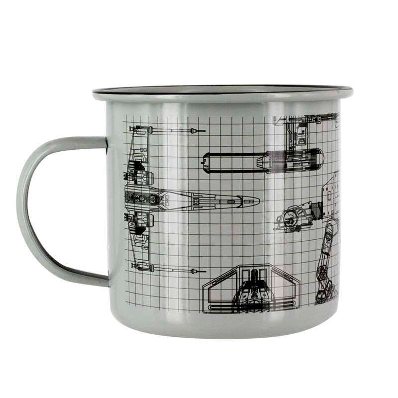 Taza de metal Star Wars Spaceships