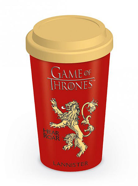 Taza de viaje Casa Lannister. Juego de Tronos
