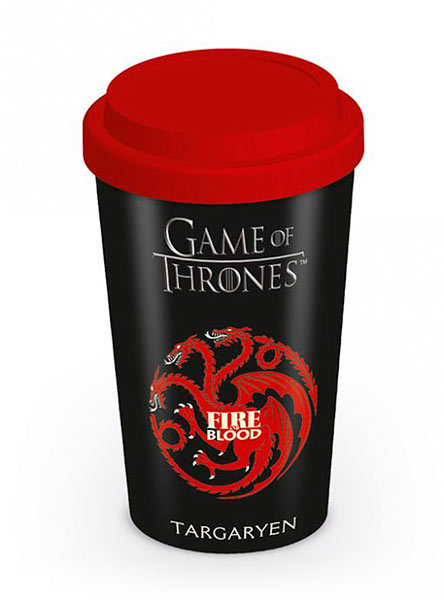 Taza de viaje Casa Targaryen. Juego de Tronos