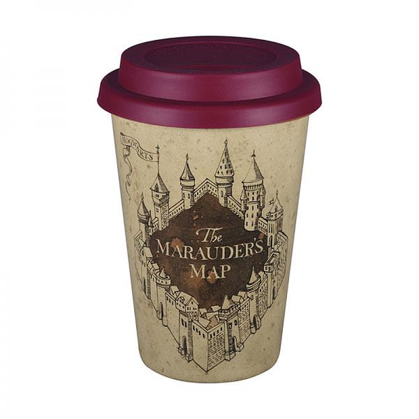 Taza de viaje Mapa de Merodeador. Harry Potter