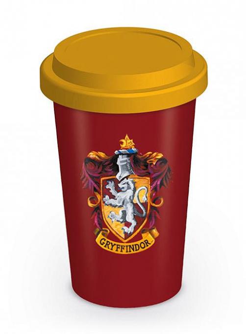 Taza de viaje emblema casa Gryffindor. Harry Potter