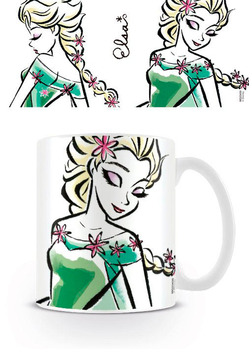 Taza ilustración Elsa. Frozen: El Reino del Hielo