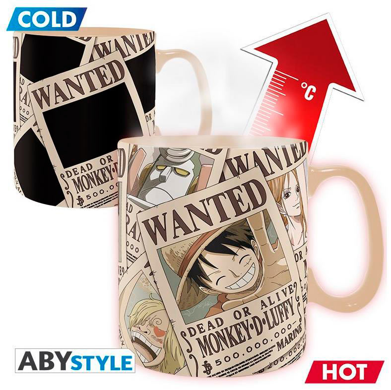 Taza térmica One Piece. Wanted (se busca)