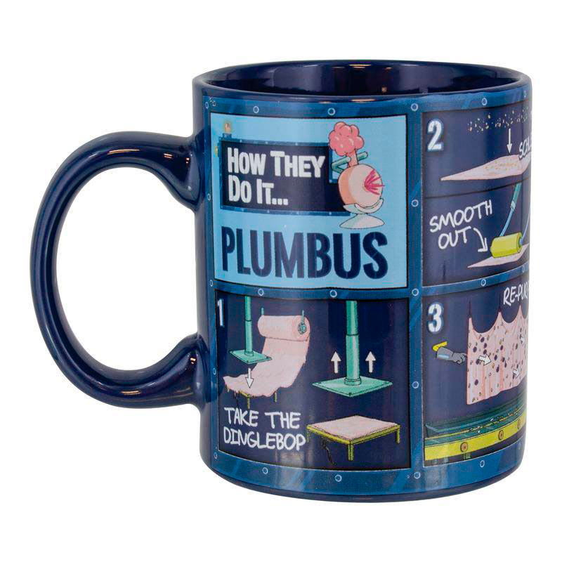 Taza térmica Plumbus Instruction. Rick y Morty