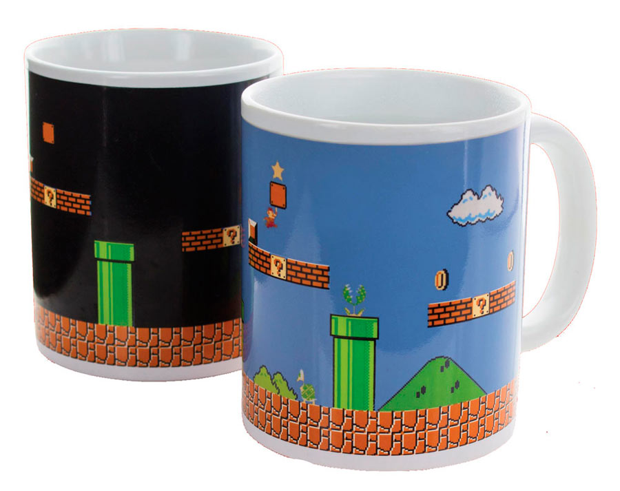 Taza térmica. Súper Mario Bros