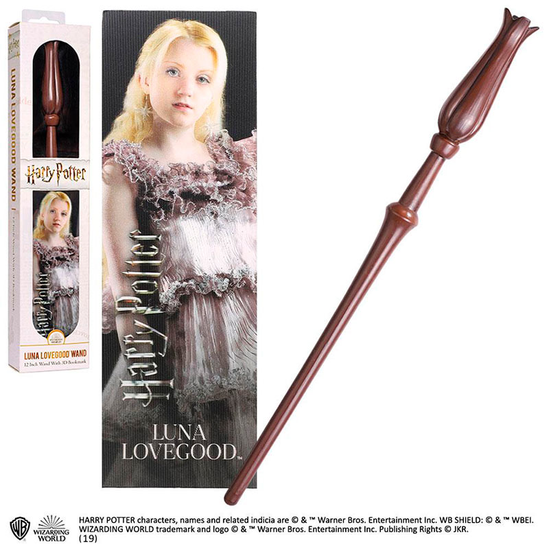 Varita mágica Luna Lovegood 30 cm. Harry Potter. Noble Collection