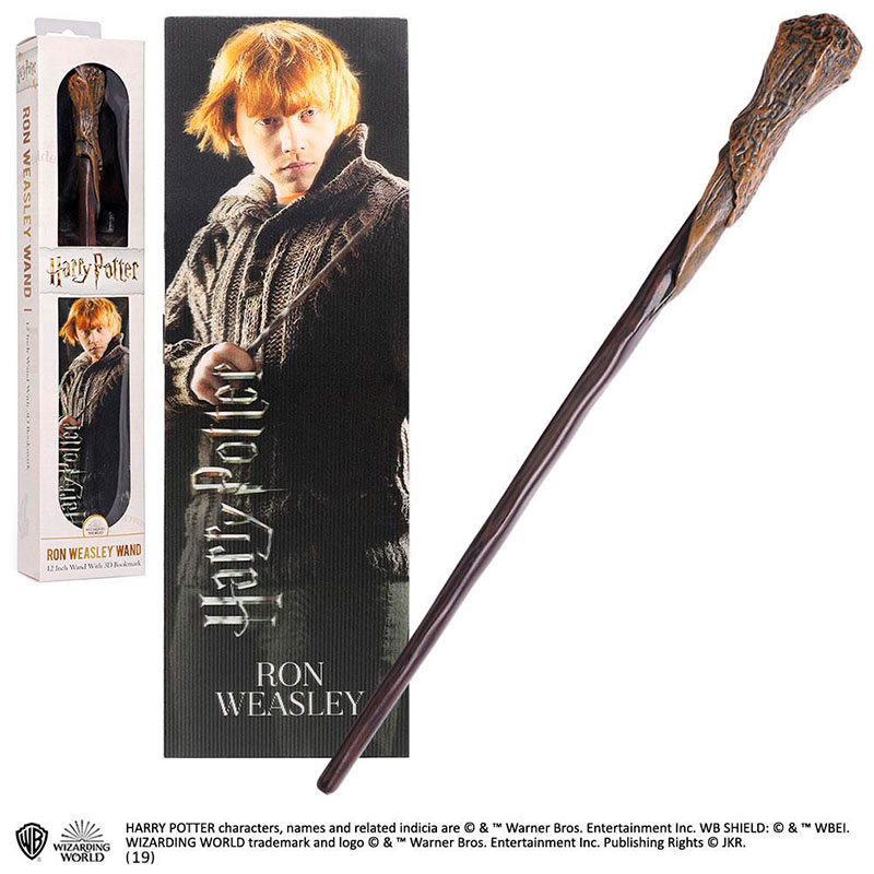 Varita mágica Ron Weasley 30 cm. Harry Potter. Noble Collection