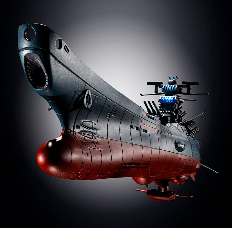 Vehículo GX-86 Yamato 42 cm. Space Battleship Yamato 2202. Con luz y sonido. Soul of Chogokin. Diecast. Bandai